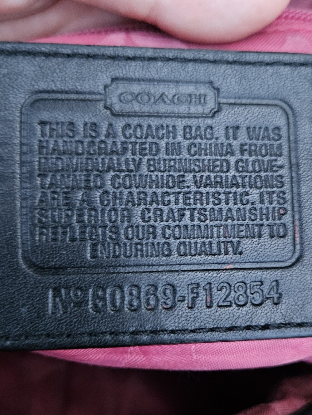Coach Legacy Ali Flap Bag F12854 Black Leather Pink Lining Turnlock Purse - Picture 13 of 14